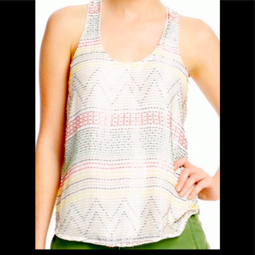 BNWOT ‼️ PARKER SILK BEADED TANK ‼️